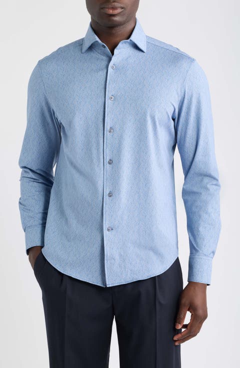 Devon OoohCotton® Branch Print Button-Up Shirt