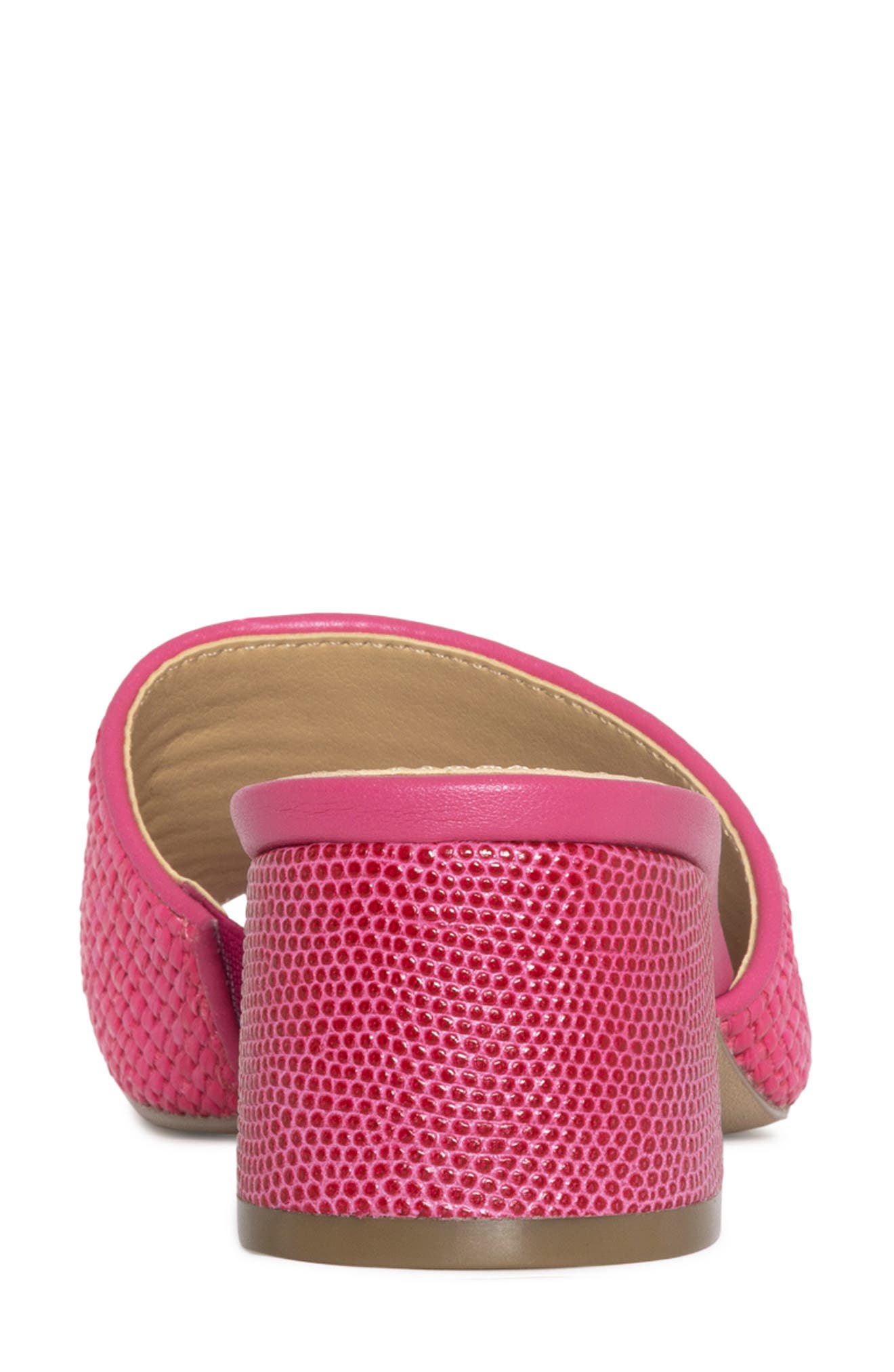Donald Pliner Naia Embossed Slide Sandal, Alternate, color, Magenta