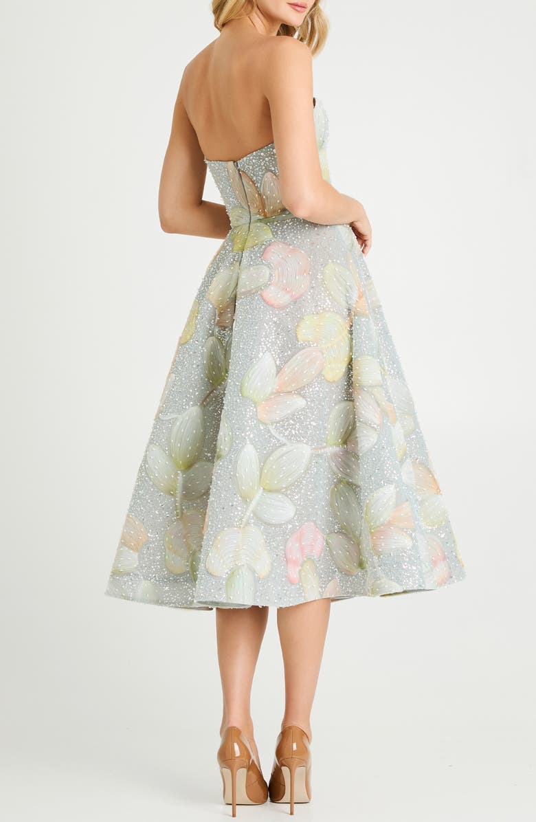 HELSI Vivi Strapless Cocktail Dress, Alternate, color, Seafoam Multi