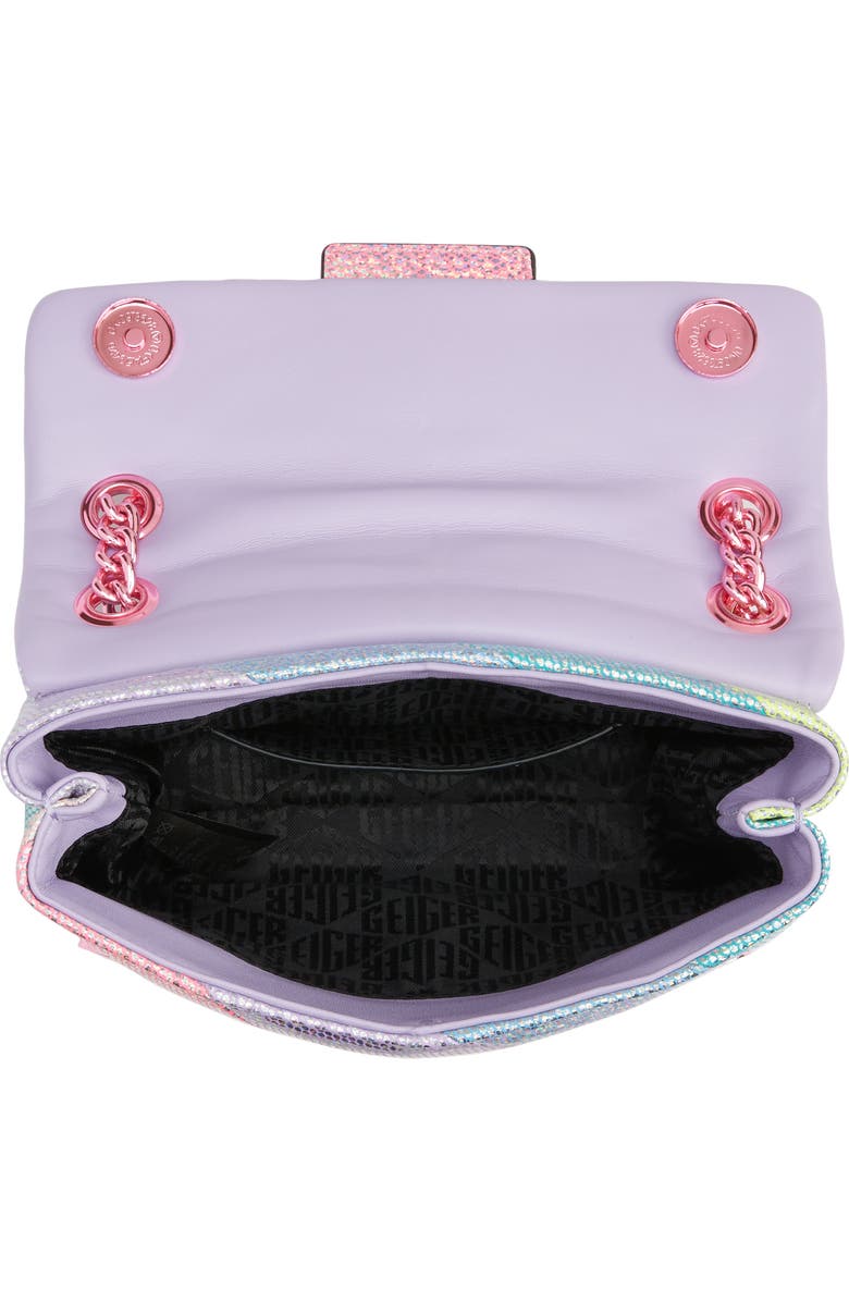 Kurt Geiger London Mini Kensington Glitter Crossbody Bag, Alternate, color,
