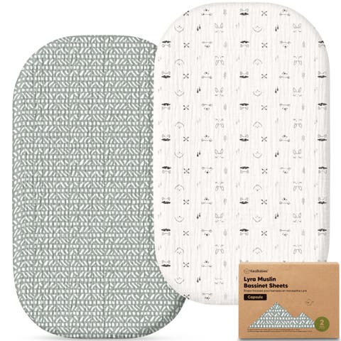 2-Pack Lyra Muslin Bassinet Sheets