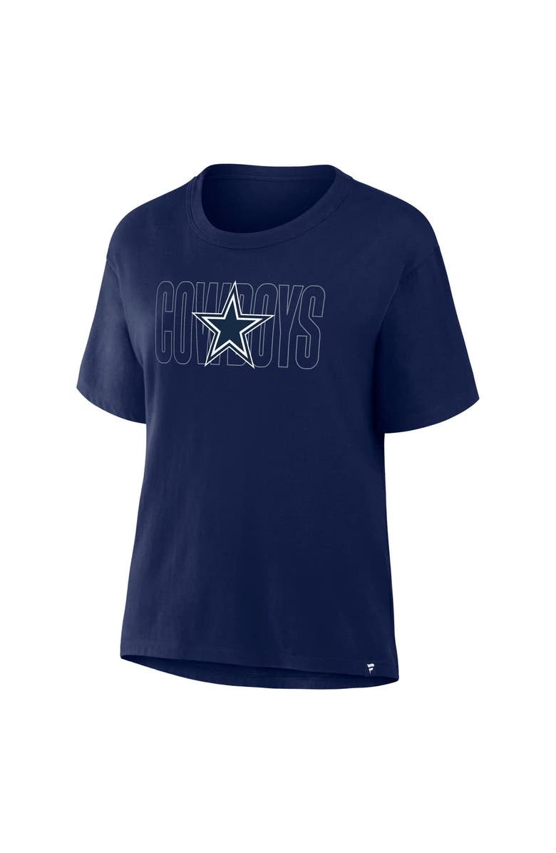 FANATICS Women's Fanatics Navy Dallas Cowboys Line Em Up T-Shirt, Alternate, color, Navy