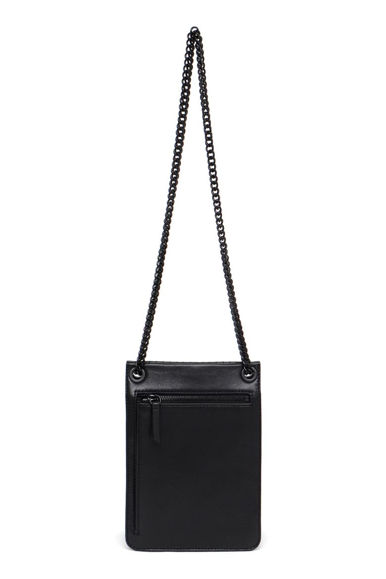 Leather Crossbody, Alternate, color, BLACK