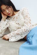 H&M Crochet-look Top