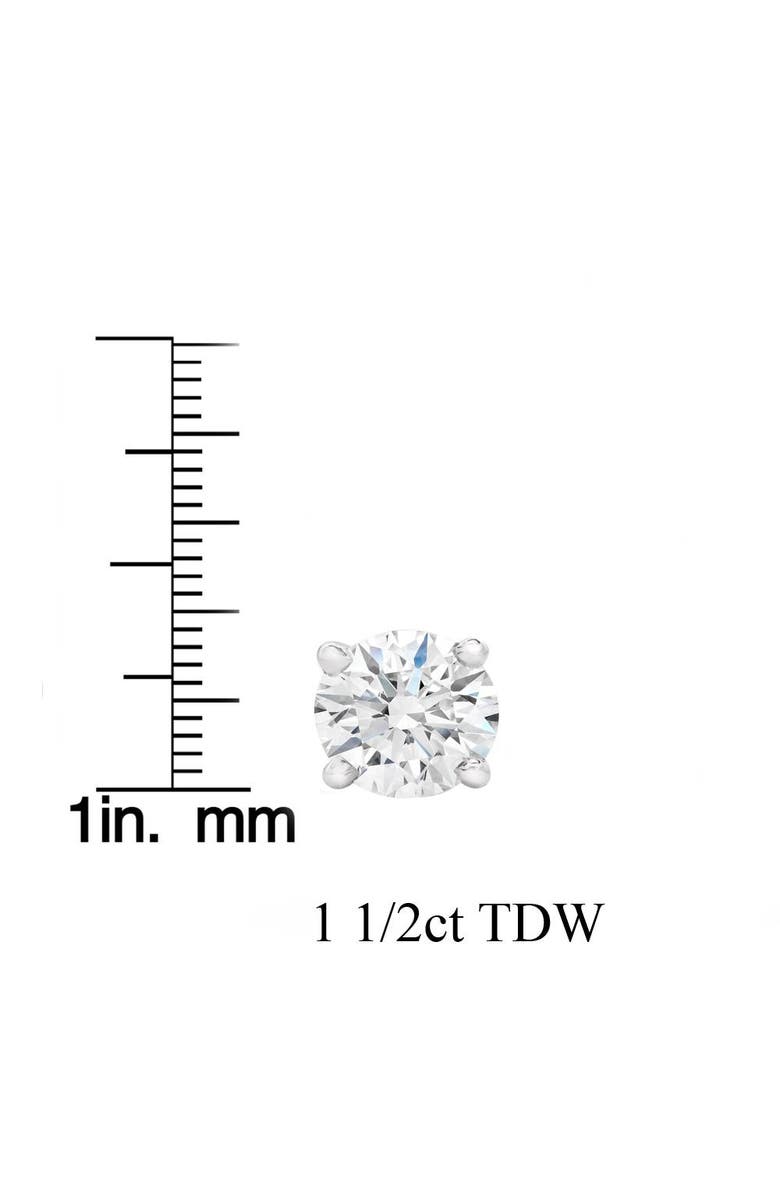 Bliss Diamond 1.50ct Lab Grown Diamond Studs 14k Gold Screw Backs, Alternate, color, 14K White Gold
