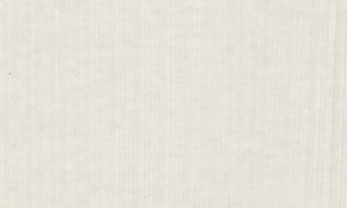 Democracy Long Sleeve Twofer Rib Knit Top In White