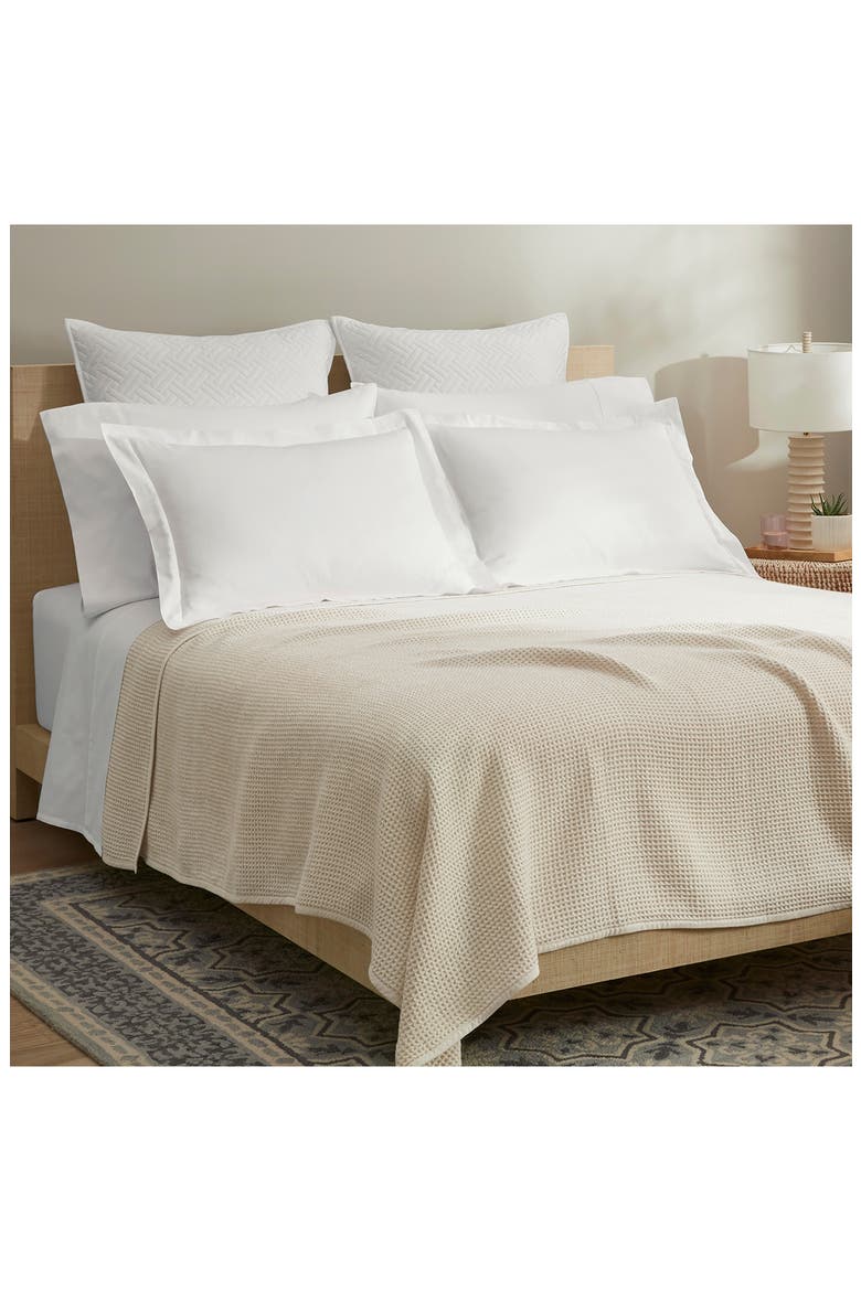Waffle Organic Cotton Blanket, Alternate, color, NATURAL