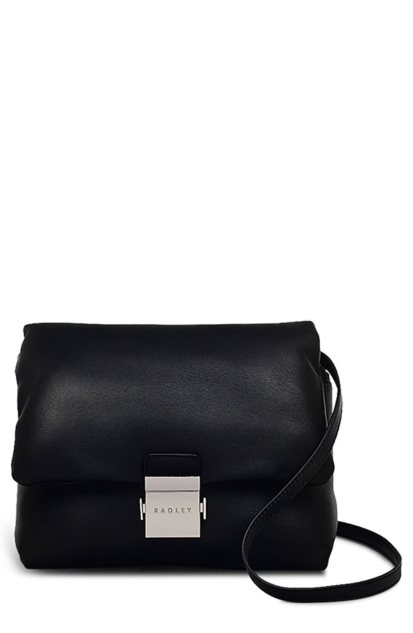 Radley Bond Court Small Flap Crossbody Bag, Main, color, Black
