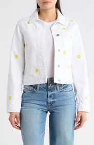 Desigual Embroidered Denim Trucker Jacket