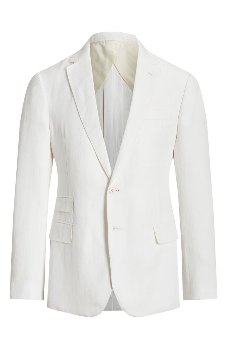 Ralph Lauren Purple Label Kent Herringbone Cotton & Linen Sport Coat, Alternate, color,