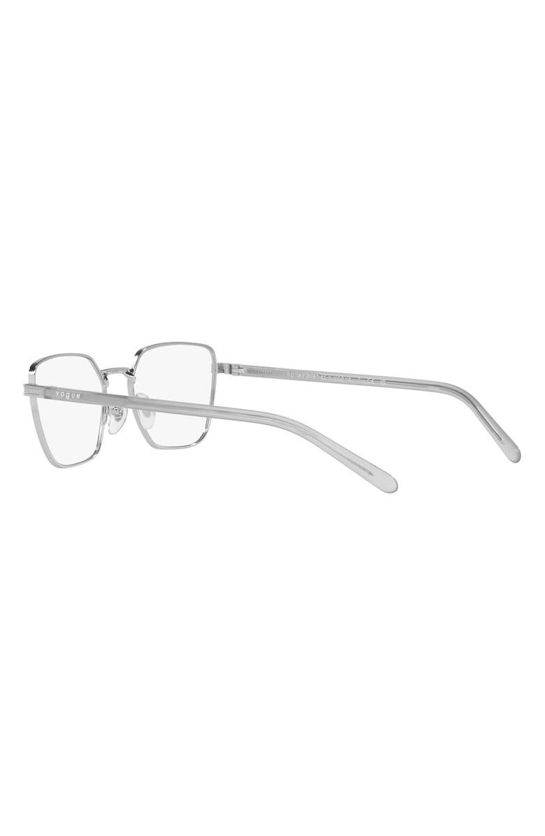 VOGUE x Hailey Bieber 53mm Rectangular Reading Glasses, Alternate, color, 