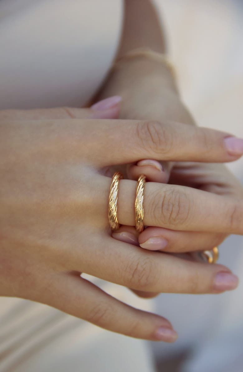 Ettika Twist Set of 2 Rings, Alternate, color, 