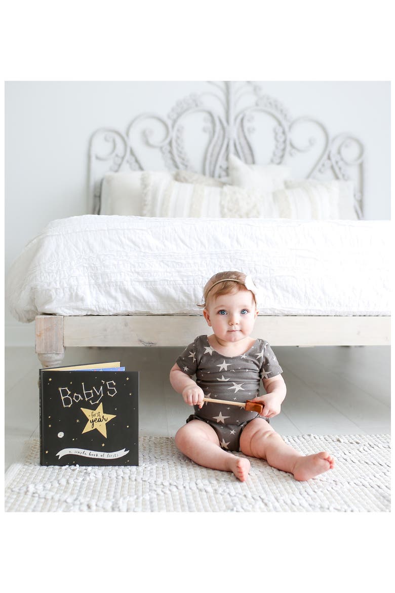 Special Edition: Golden Stargazer Baby's First Year Memory Book, Alternate, color, BLACK