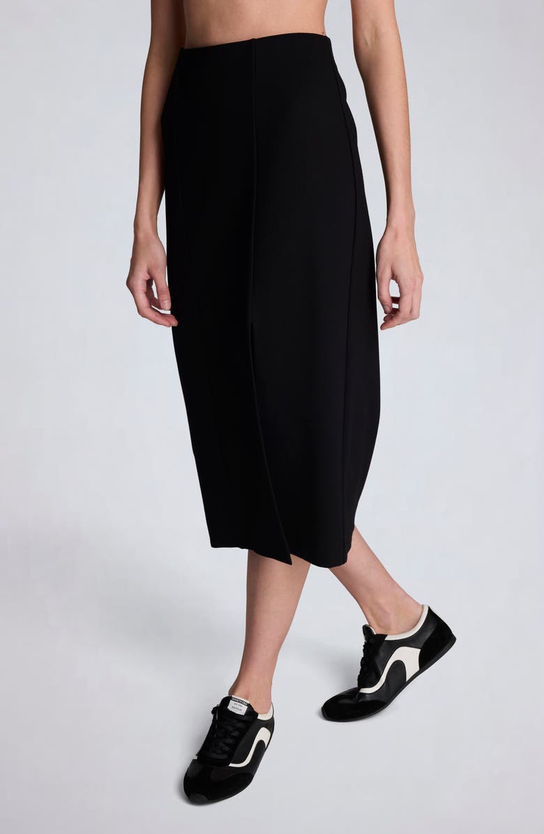 Kenneth Cole Slit Column Skirt, Alternate, color, Black