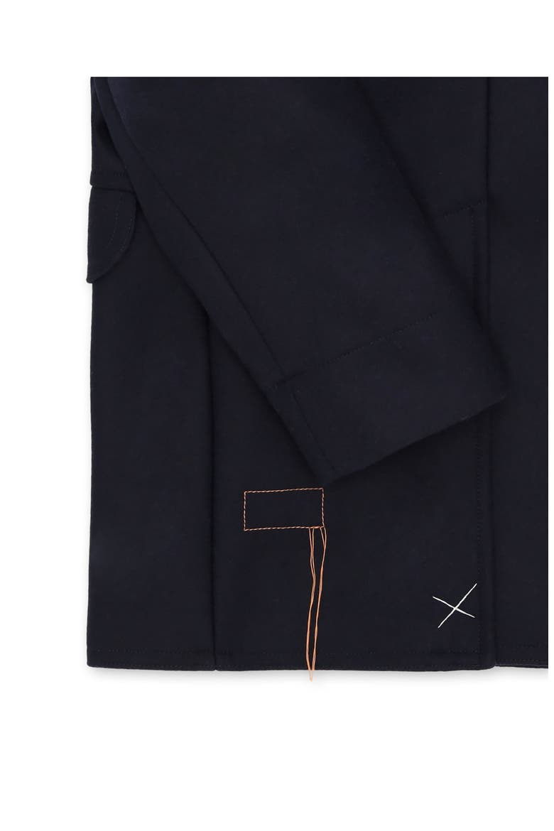 Double Breasted Peacoat, Alternate, color, Blue