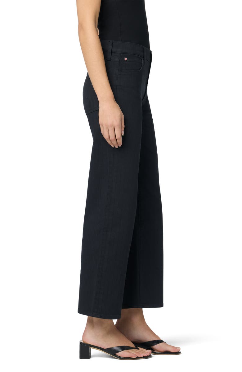 Hudson Jeans Rosalie Wide Leg Ankle Jeans, Alternate, color, Black Herringbone