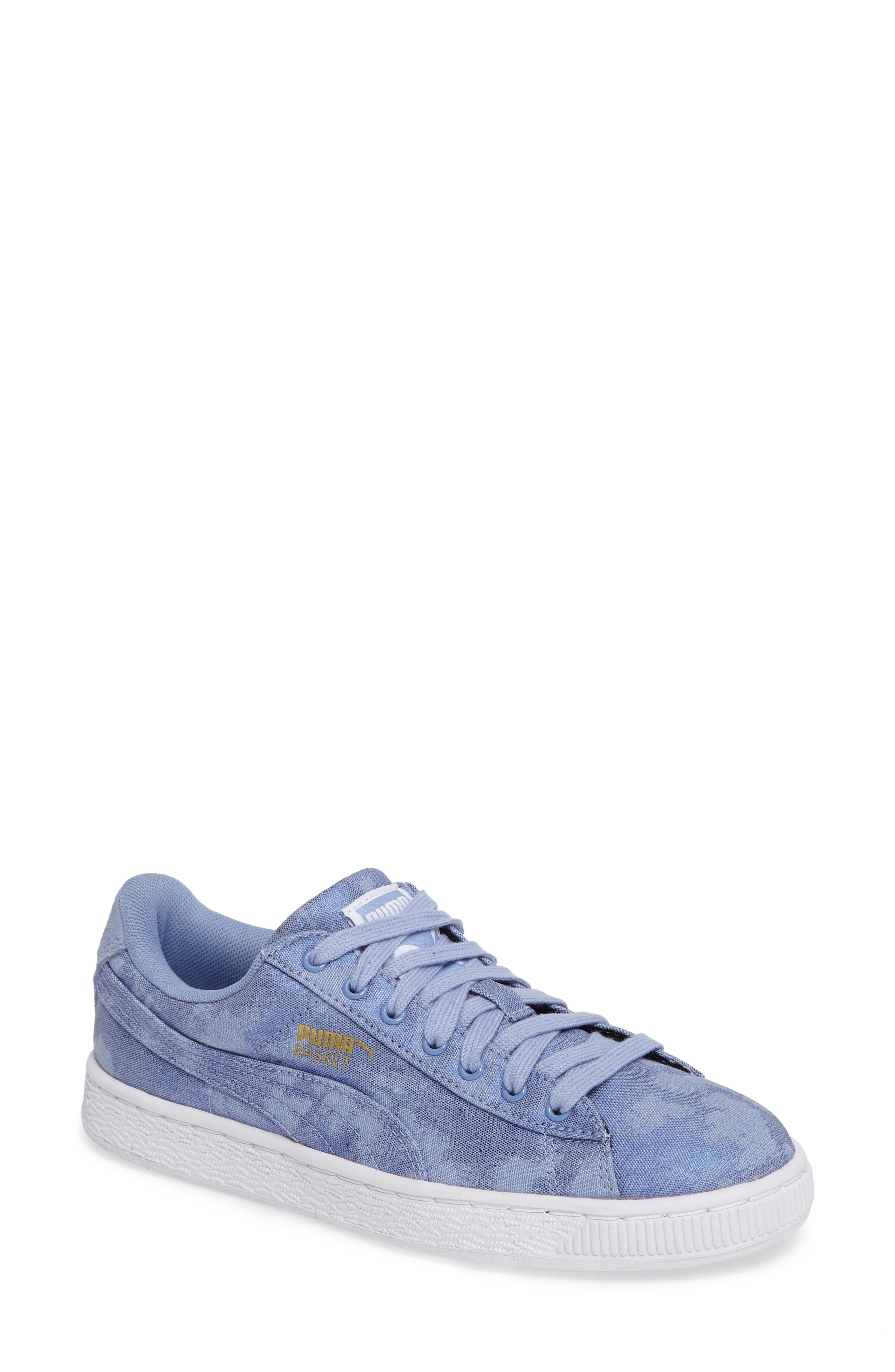 'Basket' Sneaker, Main, color, LAVENDAR LUSTRE/ PUMA WHITE
