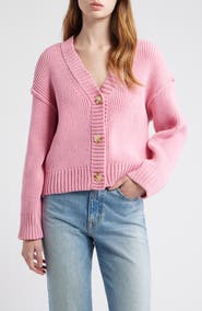 All in Favor Relaxed Chenille V-Neck Cardigan