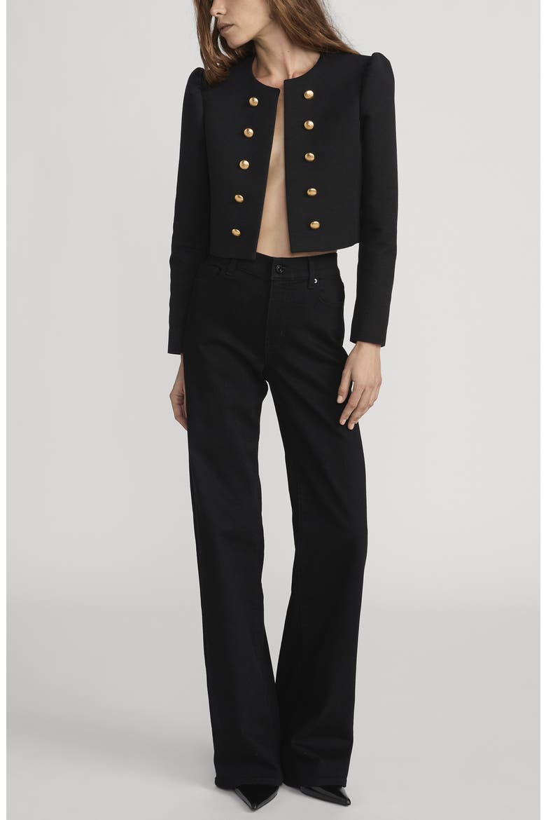Ritz Nova Cropped Jacket, Alternate, color, BLACK