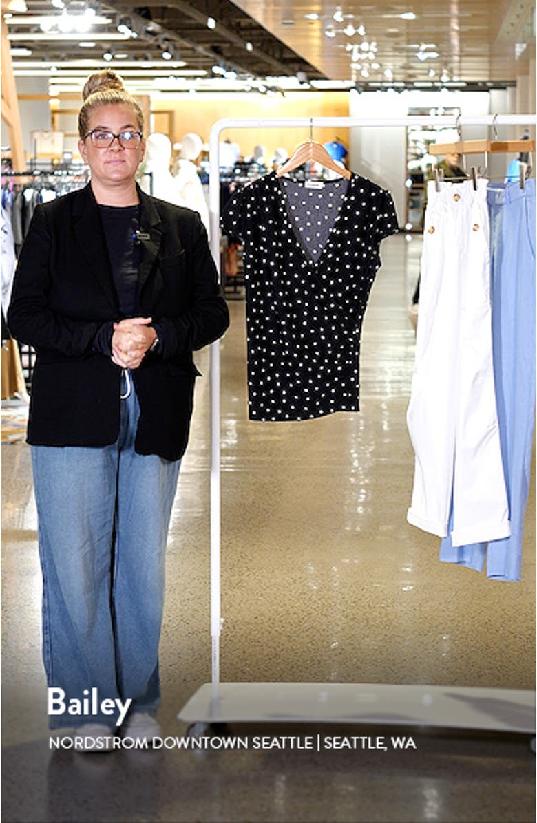 Polka Dot Faux Wrap T-Shirt, sales video thumbnail