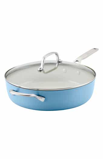KITCHENAID Nonstick Ceramic Hard Anodized Aluminum 5-Quart Sauté Pan with Lid