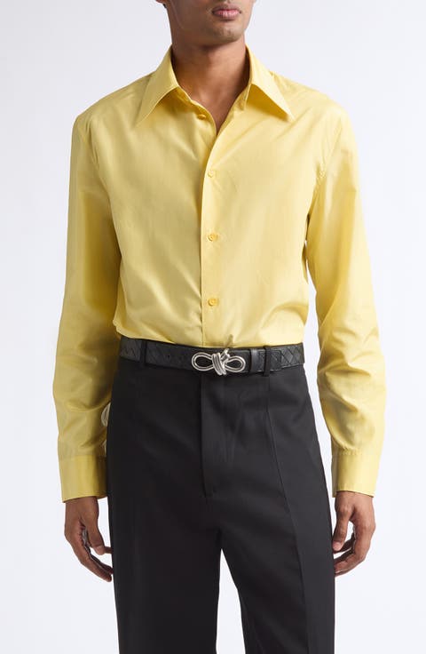 Light Wool Grain de Poudre Straight Leg Pants