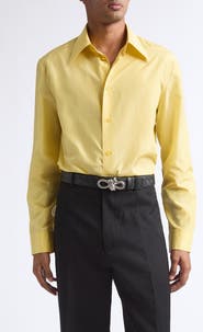 Bottega Veneta Light Wool Grain de Poudre Straight Leg Pants