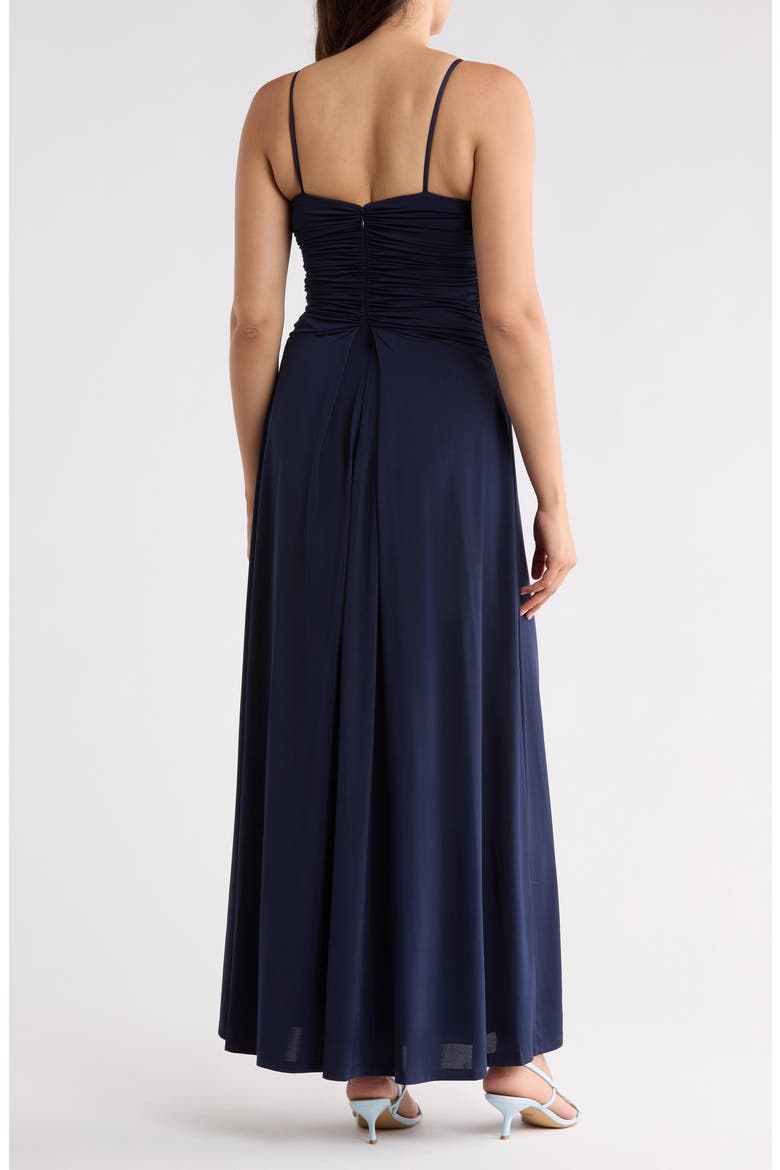 Knot Front Gown, Alternate, color, NAVY