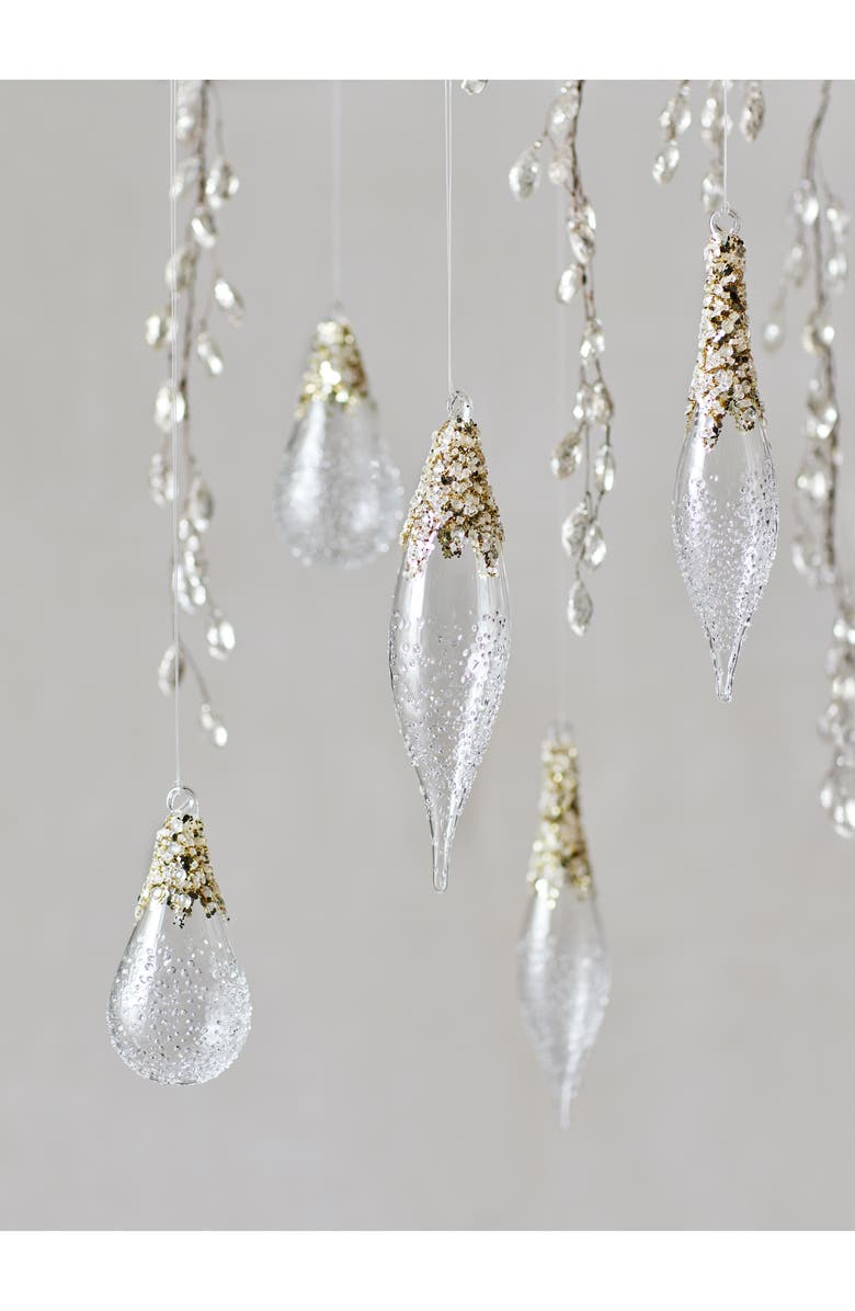 Balsam Hill Set of 6 Assorted Grand Forest Jeweled Ornaments, Alternate, color,