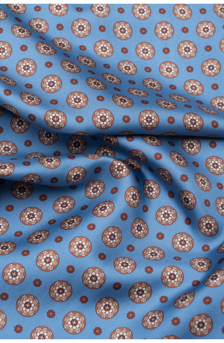 Elizabetta Palatino - Wool Backed Silk Scarf for Men, Alternate, color, Azure