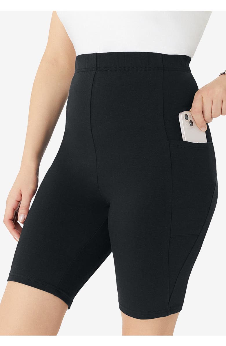 Roaman's Side-Pocket Bike Short, Alternate, color, Heather Charcoal