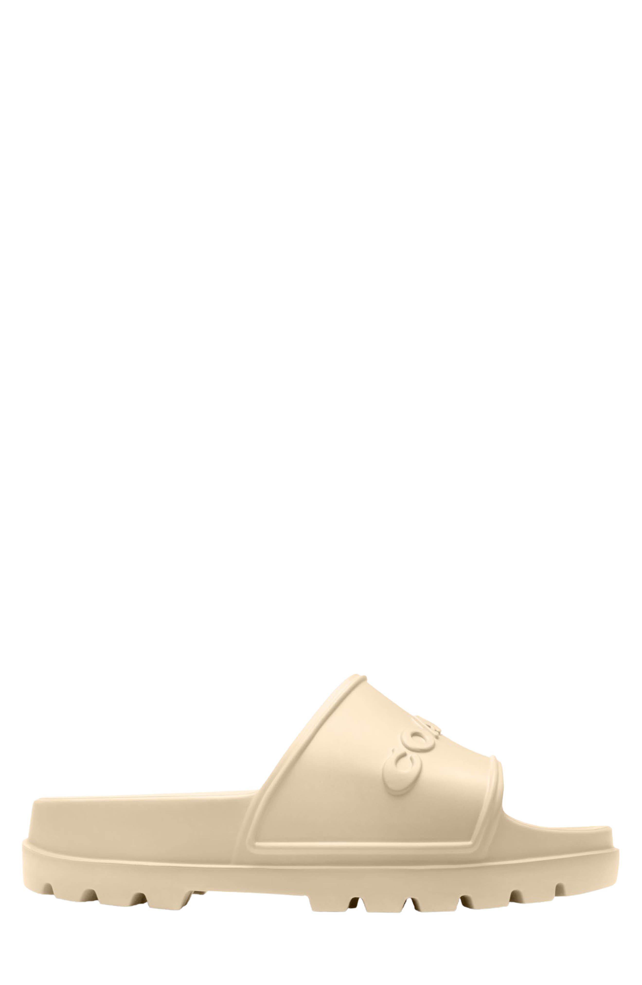 COACH Jesse Molded Slide Sandal, Alternate, color, Ivory