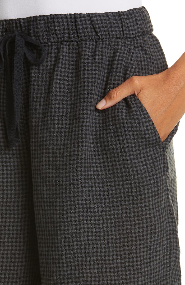 Eileen Fisher Organic Linen Drawstring Shorts, Alternate, color, 