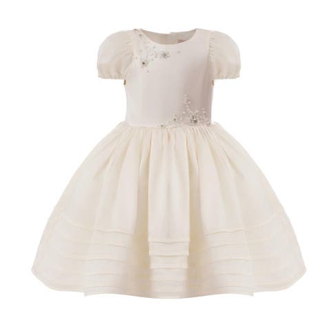 Embroidered Pleated Dress (Baby)