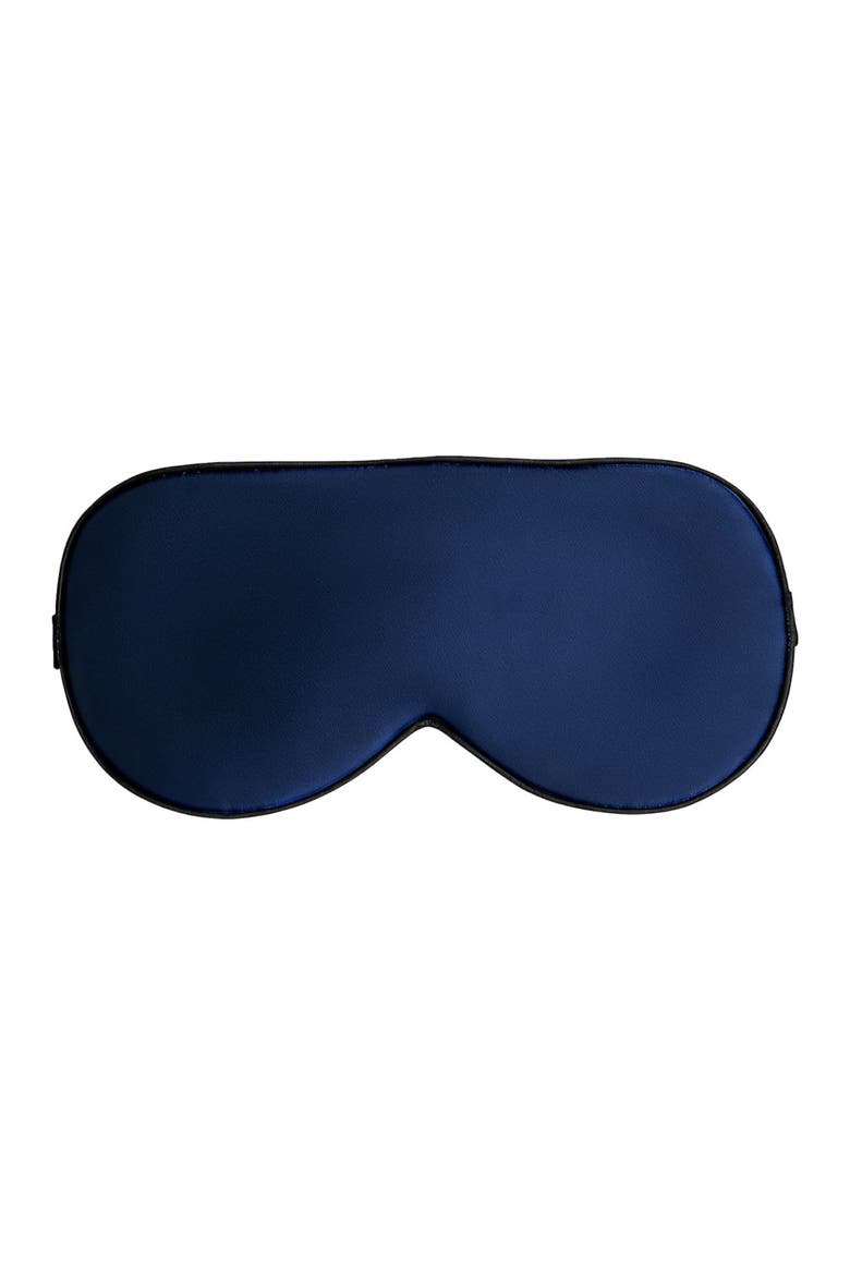 Pure Silk Elastic Band Sleep Eye Mask, Main, color, DarkBlue