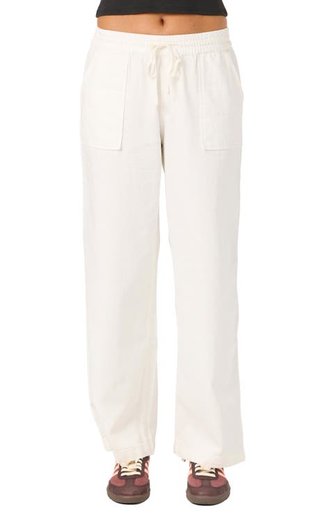 Sevie 2 Drawstring Cotton Twill Pants