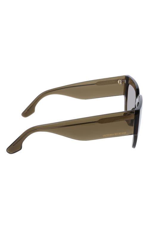 Victoria Beckham 53mm Classic Logo Tea Cup Sunglasses In Green