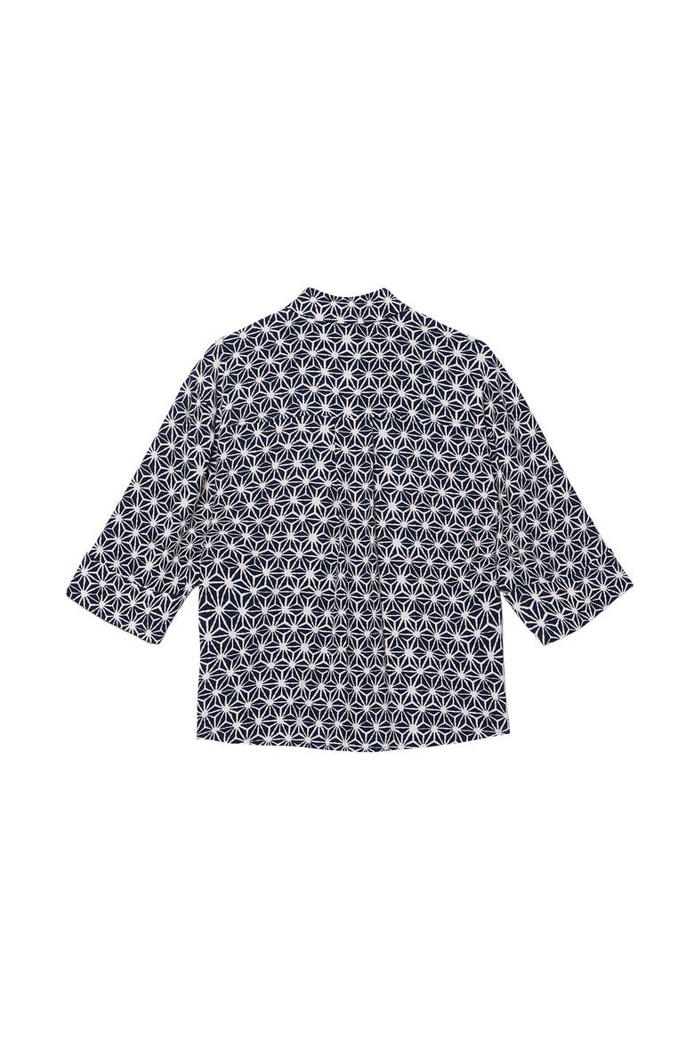 Geometric Print Resort Shirt, Alternate, color, Blue