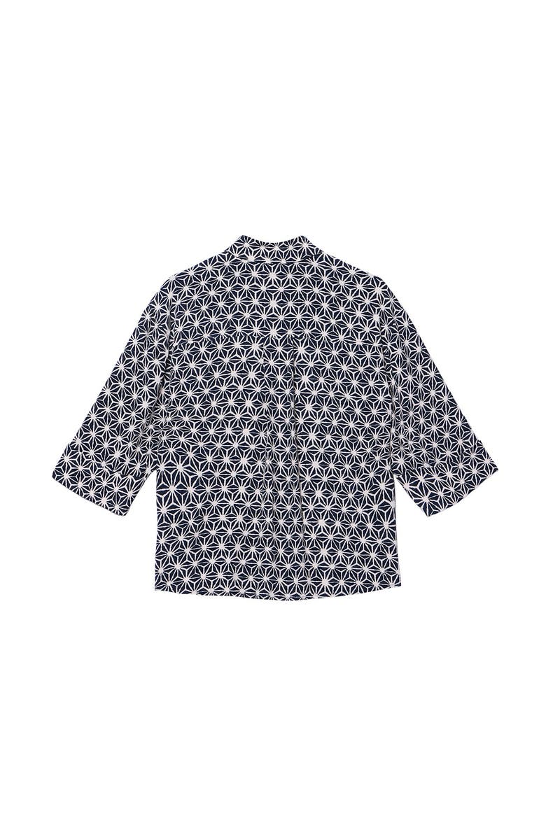 MINT VELVET Geometric Print Resort Shirt, Alternate, color, Blue