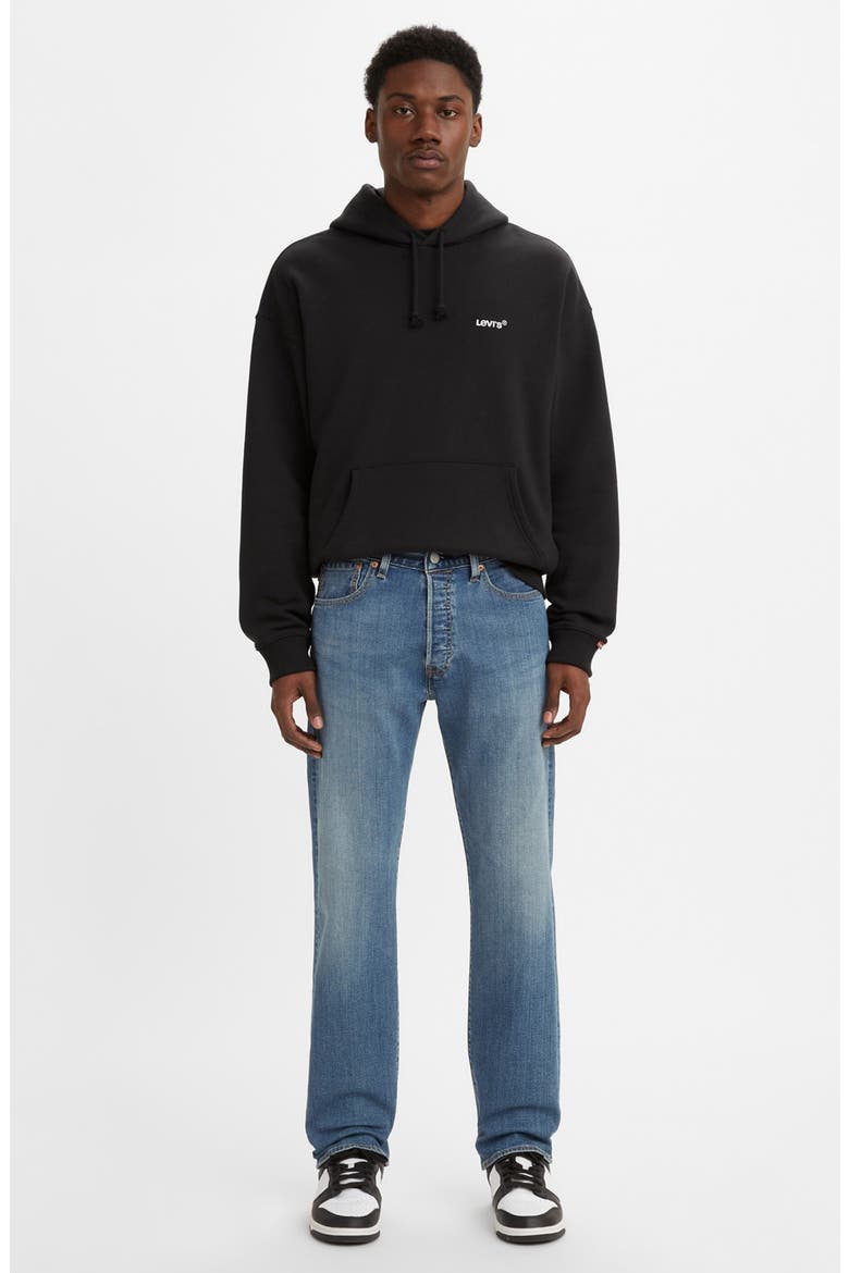 Levi's® 501® Original Straight Leg Jeans, Alternate, color, REEL IT IN