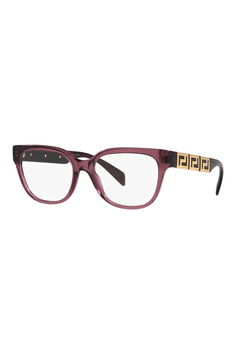 54mm Pillow Optical Glasses, Alternate, color, TRANSPARENT VIOLET