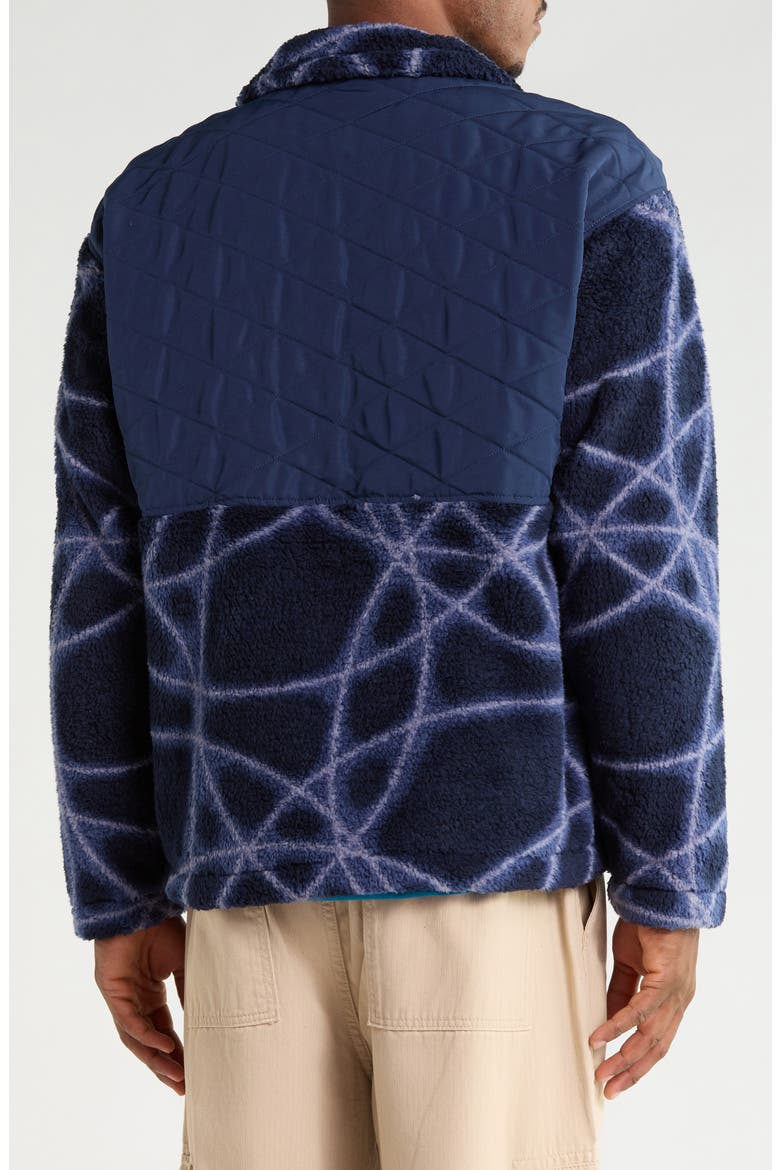 Cabin Full Zip Fleece Hoodie, Main, color, SUMMIT NAVY SUN HALOS