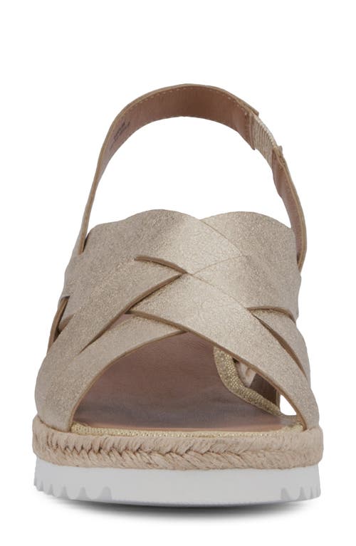Aquatalia Amaya Water Repellent Slingback Espadrille Wedge Sandal