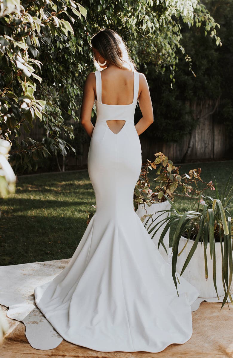 Noel and Jean by Katie May Va Va Voom Mermaid Wedding Dress, Alternate, color, 