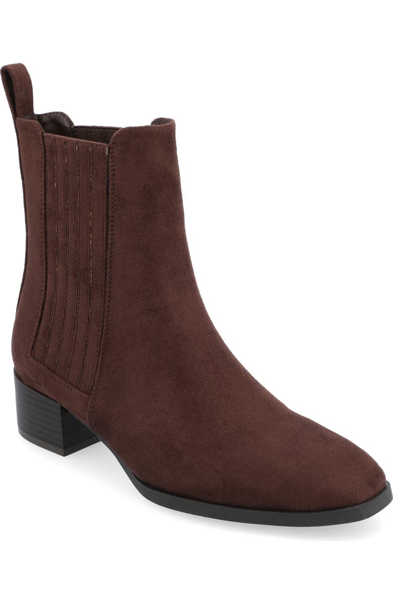Journee Collection Wrenley Bootie, Main, color, Brown