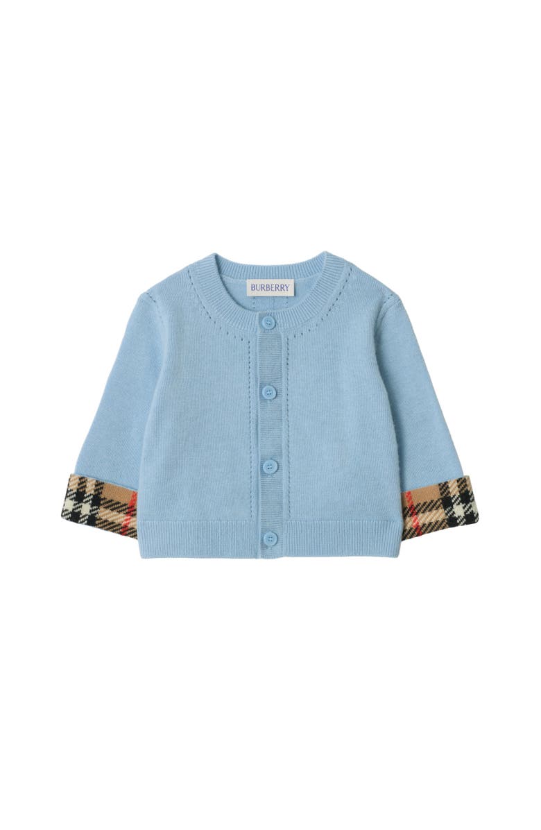 Burberry Cashmere Two-piece Baby Gift Set, Alternate, color, Ice Blue