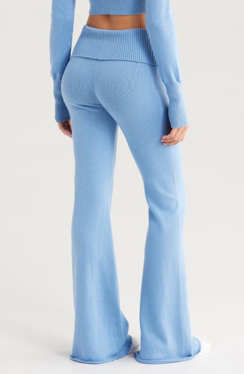 Florence By Mills Foldover Cotton Blend Leggings In Endless Sky