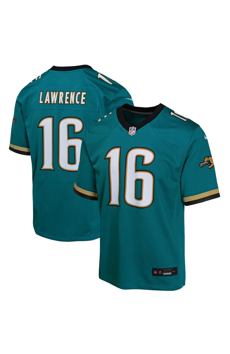Nike Youth Nike Trevor Lawrence Teal Jacksonville Jaguars Prowler Throwback Player Game Jersey, Main, color, Teal