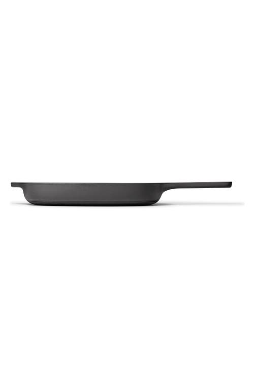 Caraway 10.5-inch Enameled Cast Iron Grill Pan In Charcoal