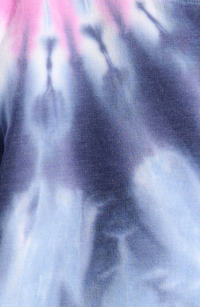 Splendid Tie Dye Puff Sleeve Fleece Sweatshirt & Leggings Set, Alternate, color, Blooming Tie Dye